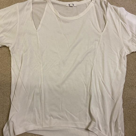 LNA T shirt with cut outs - worn once - good condition - Picture 2 of 4